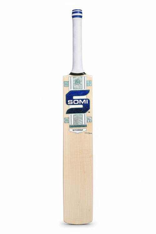 SOMI Storm Cricket Bat - Front View with Branding