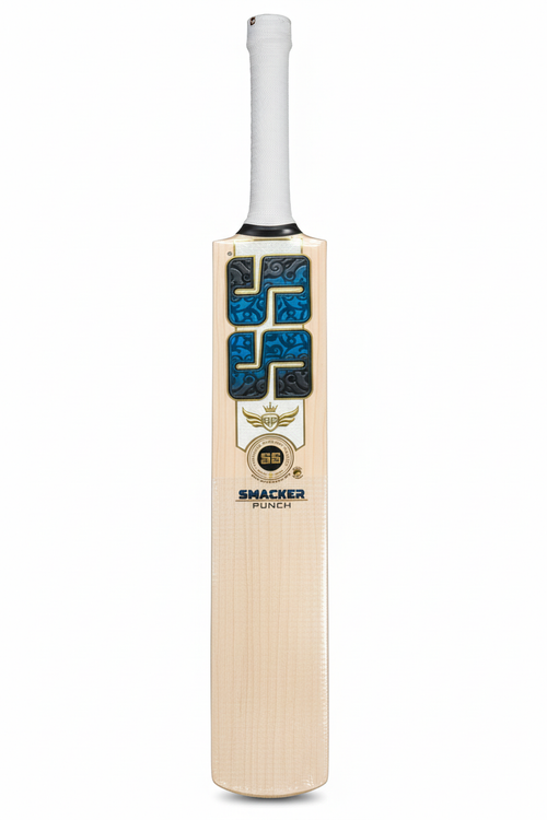 SS Smacker Punch Cricket Bat - Front View with Branding